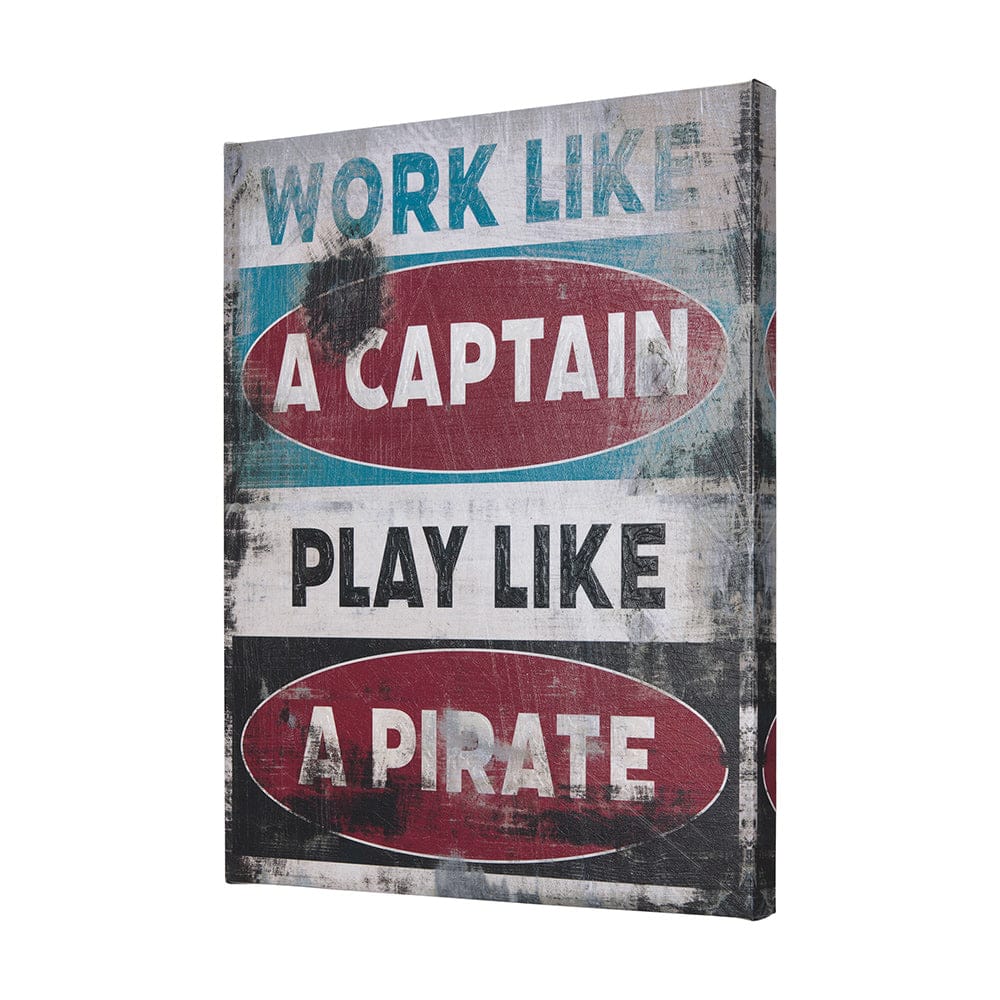 Mercana - Work Like a Captain by Mercana Studio a Hand Embellished Textured Canvas - 102184-L view 2