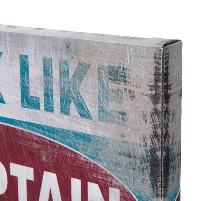 Mercana - Work Like a Captain by Mercana Studio a Hand Embellished Textured Canvas - 102184-L view 3