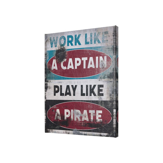 Mercana - Work Like a Captain by Mercana Studio a Hand Embellished Textured Canvas - 102184-S view 2