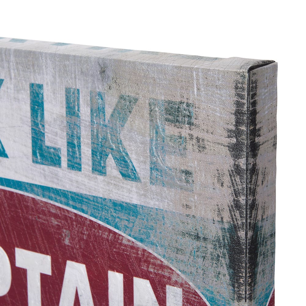 Mercana - Work Like a Captain by Mercana Studio a Hand Embellished Textured Canvas - 102184-S view 3