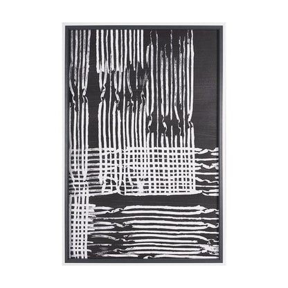 Mercana - Woven Lines I by Mercana Studio a Hand Embellished Textured Framed Art Print - 15072 view 1