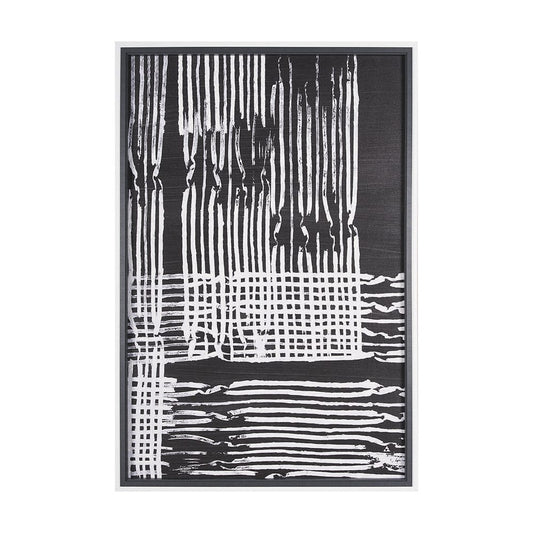 Mercana - Woven Lines I by Mercana Studio a Hand Embellished Textured Framed Art Print - 15072 view 1