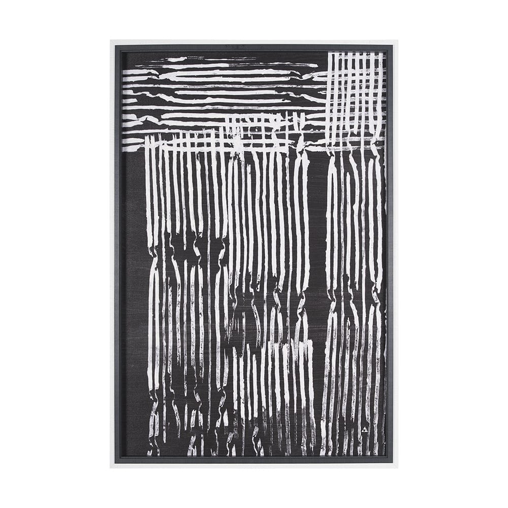 Mercana - Woven Lines II by Mercana Studio a Hand Embellished Textured Framed Art Print - 15073 view 1