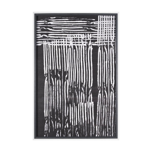 Mercana - Woven Lines II by Mercana Studio a Hand Embellished Textured Framed Art Print - 15073 view 1