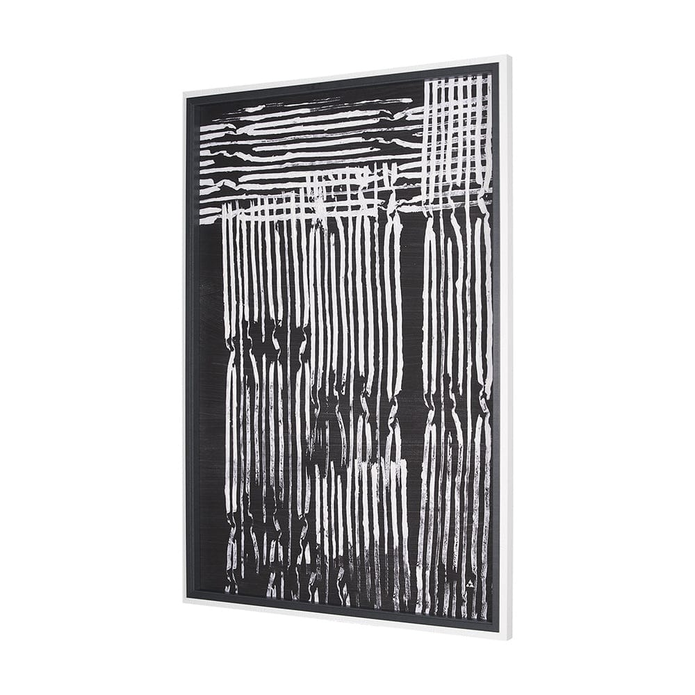 Mercana - Woven Lines II by Mercana Studio a Hand Embellished Textured Framed Art Print - 15073 view 2