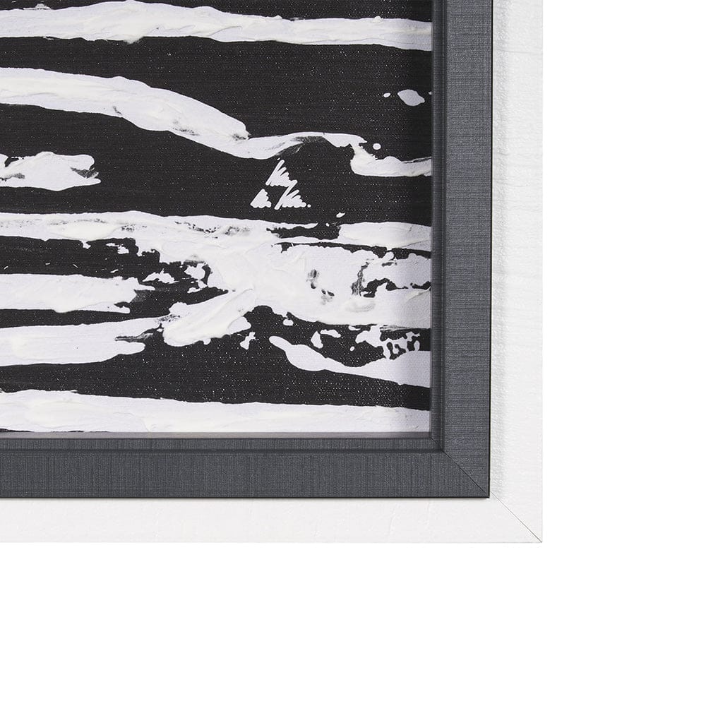 Mercana - Woven Lines II by Mercana Studio a Hand Embellished Textured Framed Art Print - 15073 view 3