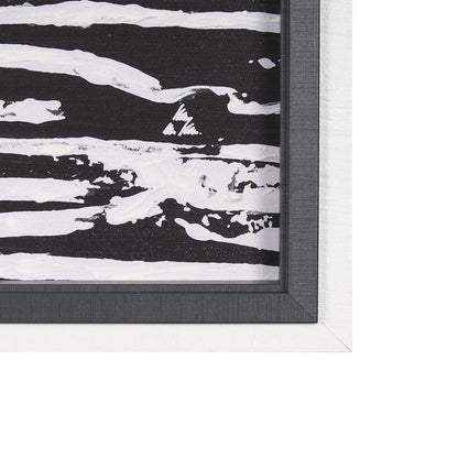 Mercana - Woven Lines II by Mercana Studio a Hand Embellished Textured Framed Art Print - 15073 view 3