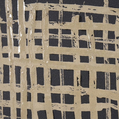 Mercana - Woven Lines II Tan by Mercana Studio a Hand Embellished Textured Framed Art Print - 15183 view 6