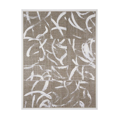 Mercana - Woven Textile by Mercana Studio a Hand Embellished Textured Framed Canvas - 102601-FL view 1