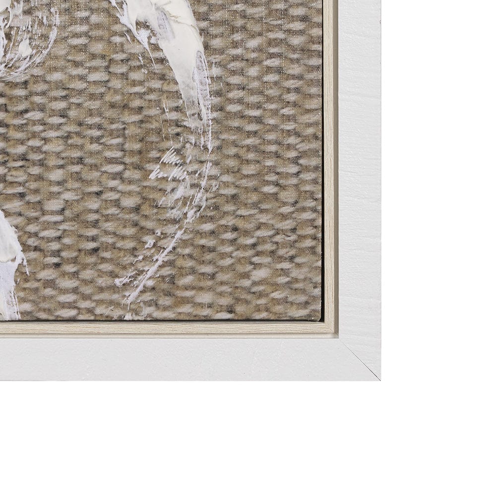 Mercana - Woven Textile by Mercana Studio a Hand Embellished Textured Framed Canvas - 102601-FL view 3