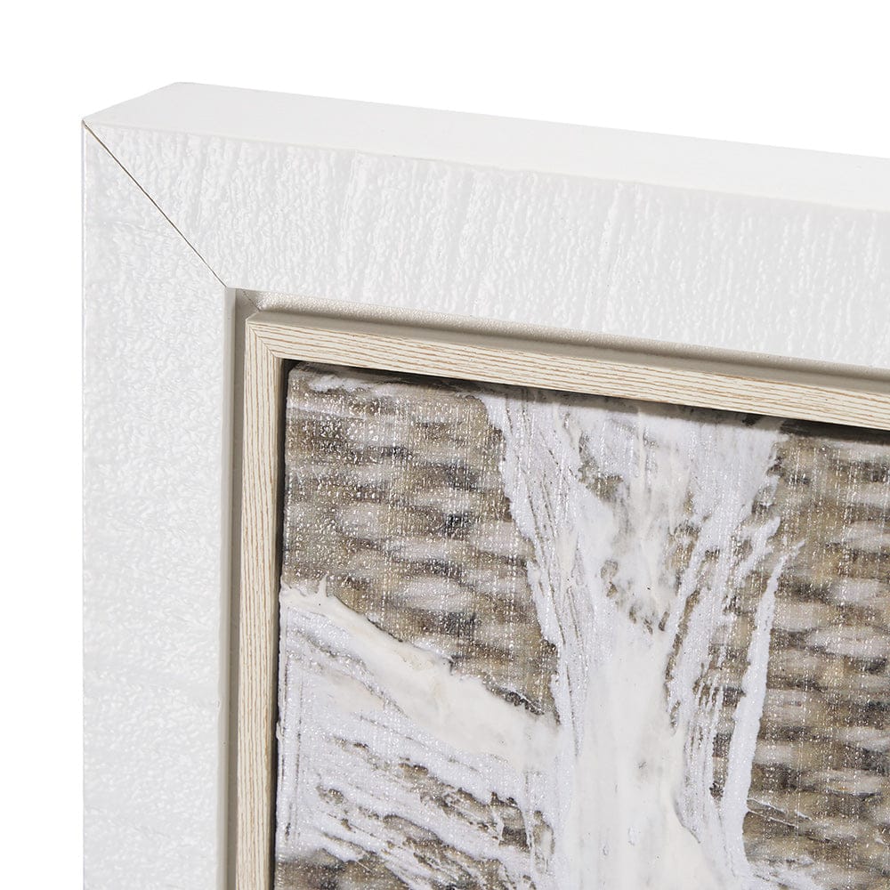 Mercana - Woven Textile by Mercana Studio a Hand Embellished Textured Framed Canvas - 102601-FL view 4