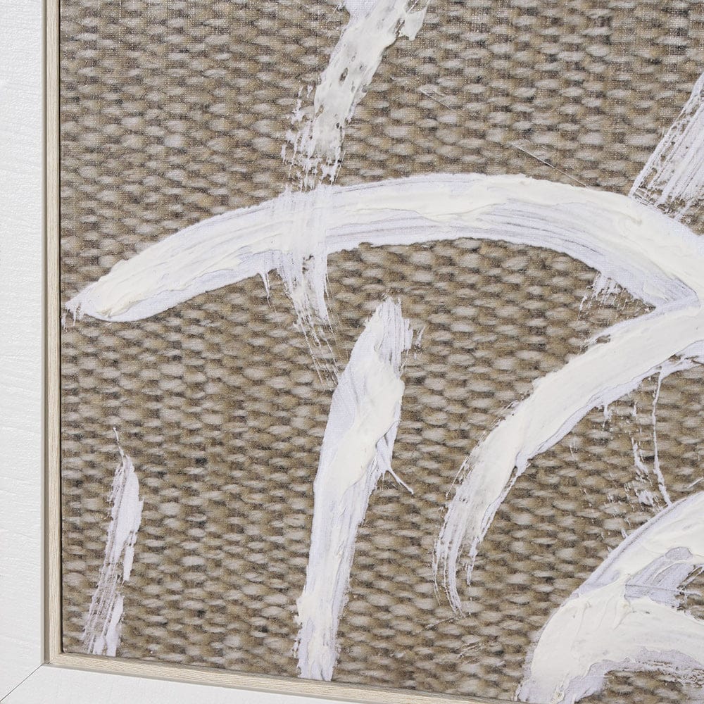 Mercana - Woven Textile by Mercana Studio a Hand Embellished Textured Framed Canvas - 102601-FL view 5