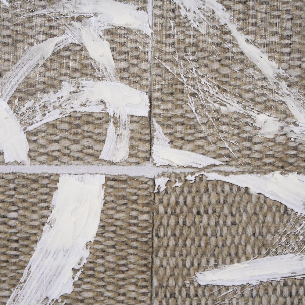 Mercana - Woven Textile by Mercana Studio a Hand Embellished Textured Framed Canvas - 102601-FL view 6