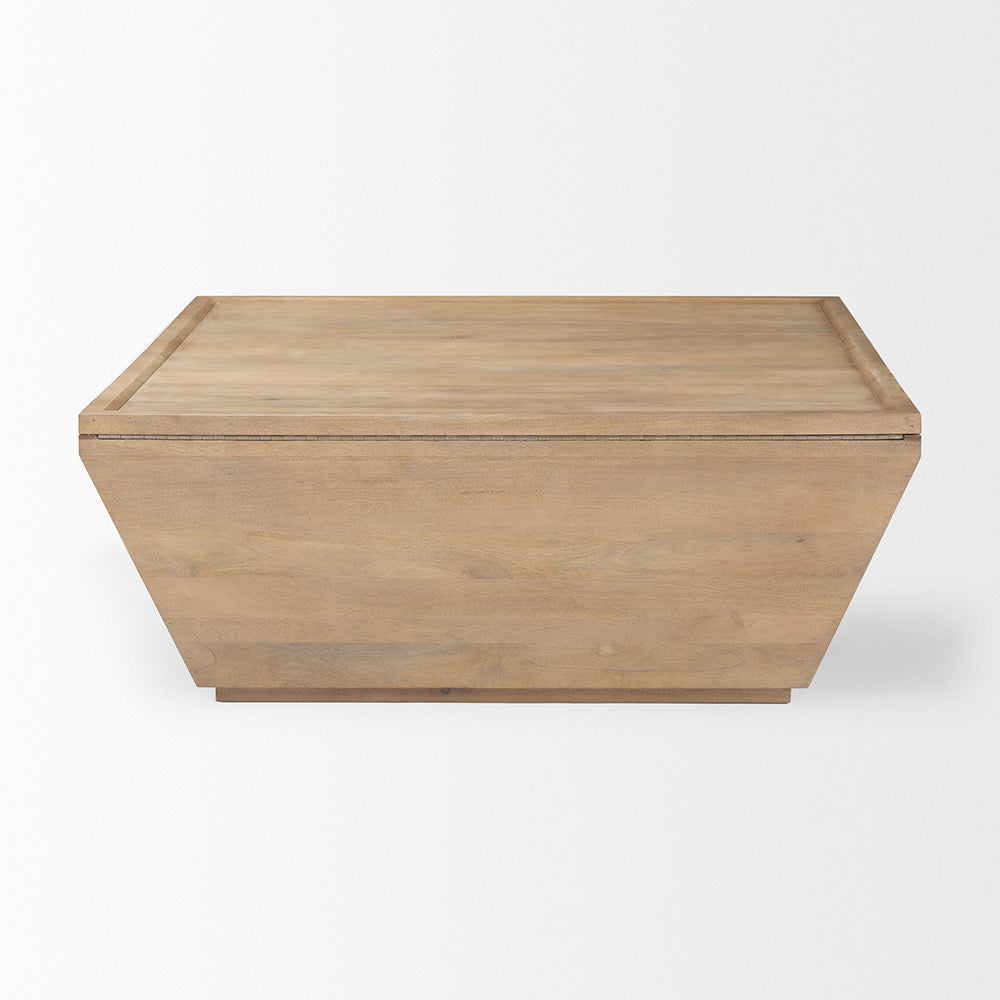 Mercana - Wyatt 41.0L x 41.0W x 16.0H Brown Wood Angular Coffee Table - 69932 view 4