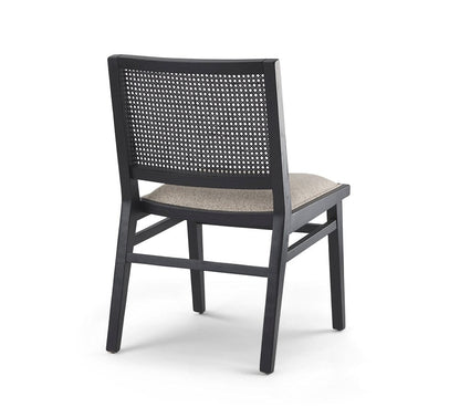 Mercana - Wynn 20.5L x 24.6W x 34.1H Beige Fabric W/Black Wood Dining Chair (Set of 2) - 69828 view 5