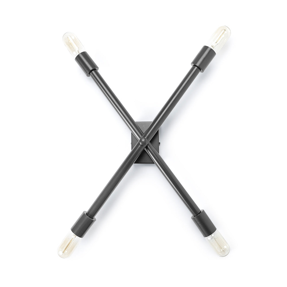 Mercana - Xendi 4x25 Black Toned Metal Sputnik Wall Sconce - 68269_CLOSEOUT view 1