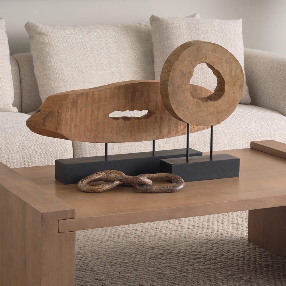 Mercana - Yeadon I 5L x 34W Brown Shaped Oval Wood Object - 57654 view 4