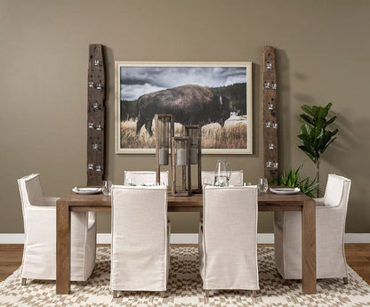 Mercana - Yellowstone Bison by Dunker a Framed Art Print Matted under Glass - 12491 view 2