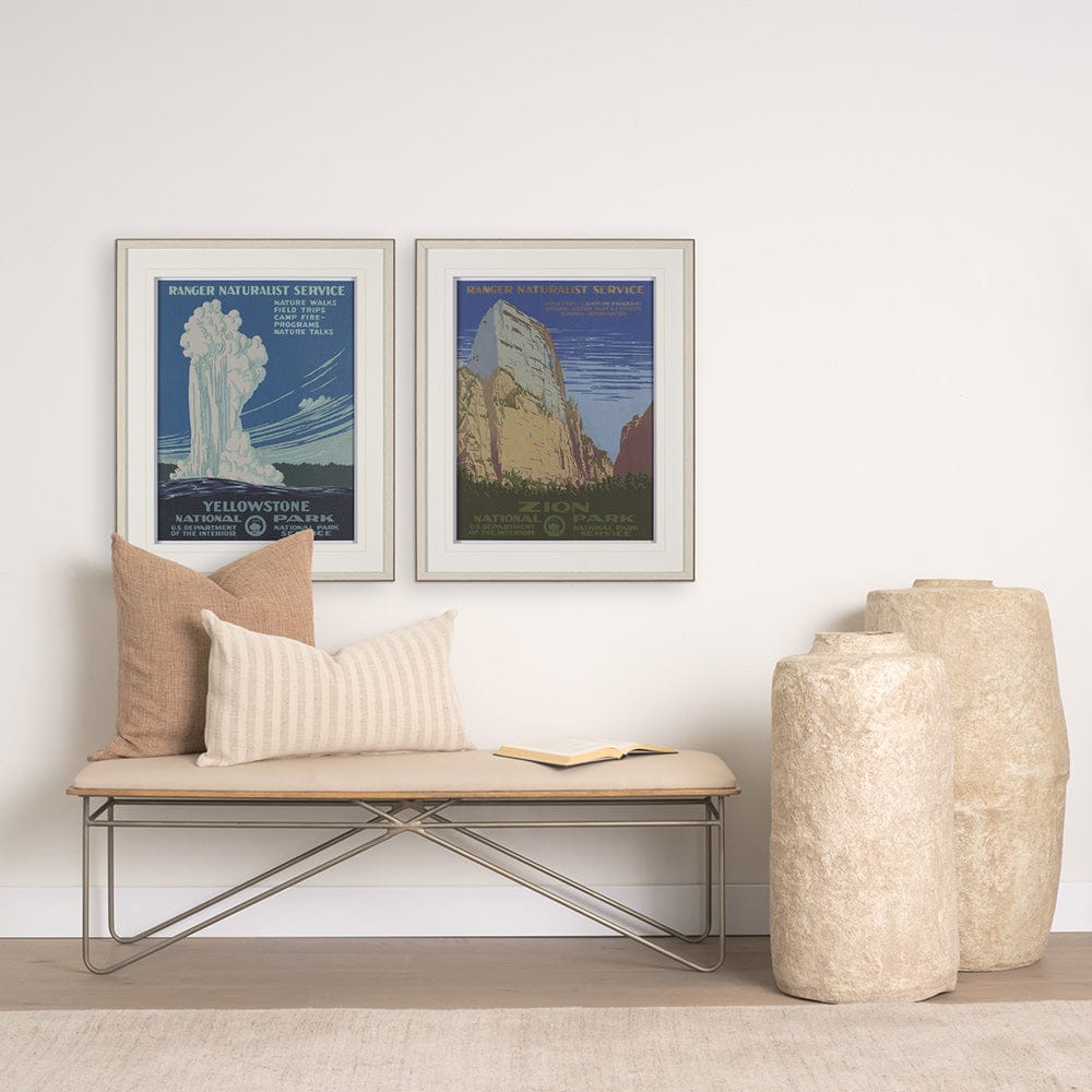 Mercana - Yellowstone National Park by The Vinatage Collection a Framed Art Print Matted under Glass - 15281 view 8