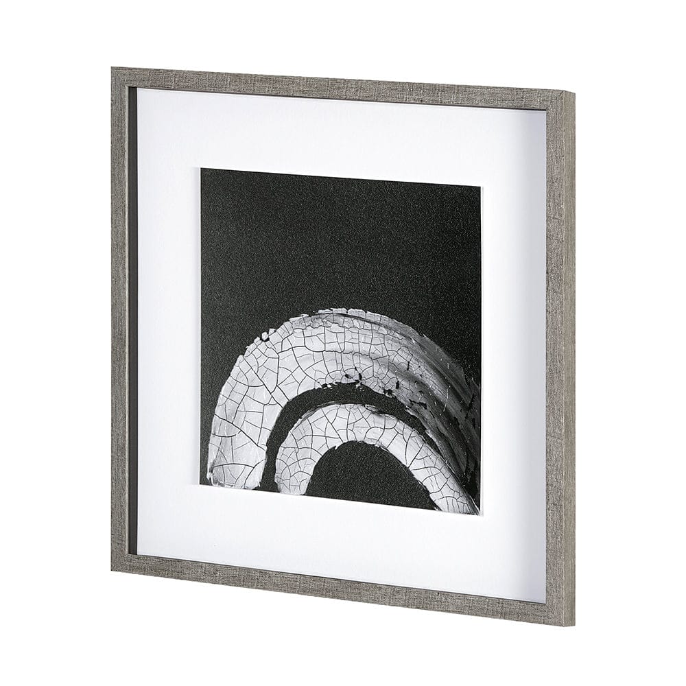 Mercana - Ying Black by Mercana Studio a Hand Embellished Textured Framed Art Print Matted under Glass - 13478 view 2