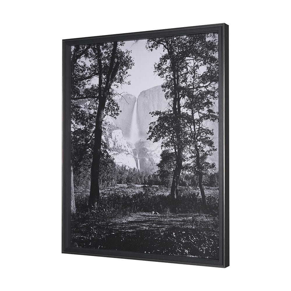 Mercana - Yosemite Falls by Carleton E Watkins a Hand Embellished Textured Framed Art Print - 15270 view 2
