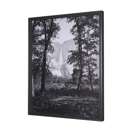 Mercana - Yosemite Falls by Carleton E Watkins a Hand Embellished Textured Framed Art Print - 15270 view 2