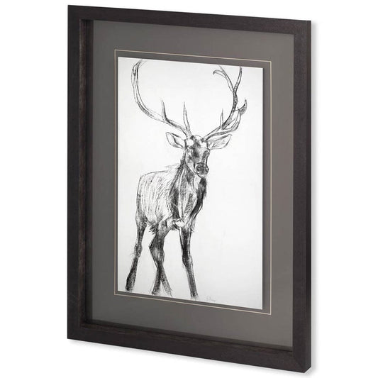 Mercana - Young Elk by Harvey, Brenna a Framed Art Print Matted under Glass - 10287 view 1