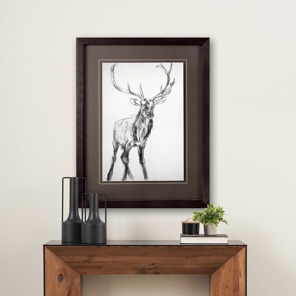 Mercana - Young Elk by Harvey, Brenna a Framed Art Print Matted under Glass - 10287 view 4