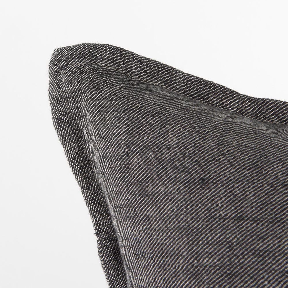 Mercana - Zadie 20L x 20W Light Gray and Dark Gray Fabric Color Blocked Decorative Pillow Cover - 69443 view 6