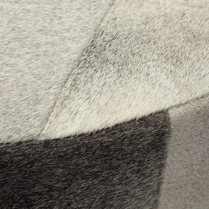 Mercana - Zahavi 36" Gray Hair-On-hide W/Metal Base Ottoman - 69057 view 6
