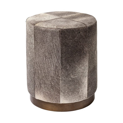 Mercana - Zahavi I 23"H grey-toned hair-on-hide ottoman - 69056 view 1