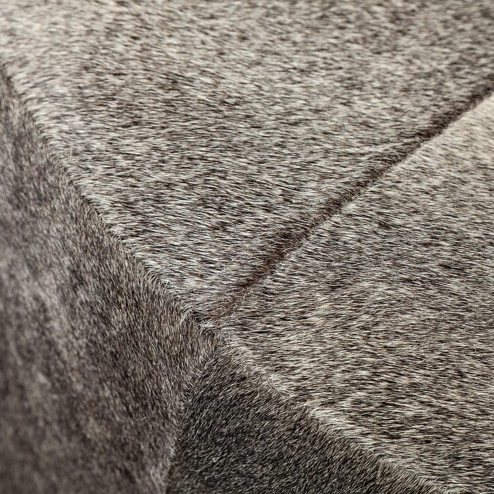 Mercana - Zahavi I 23"H grey-toned hair-on-hide ottoman - 69056 view 10