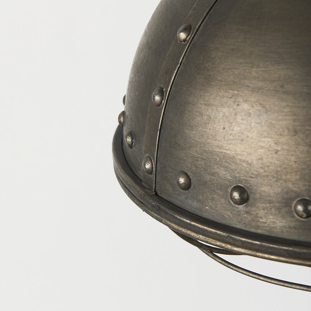 Mercana - Zaio 12.5Lx 12.5W x 18.5H Weathered Antique Gold Metal Caged Bulb Pendant Light - 65130 view 10