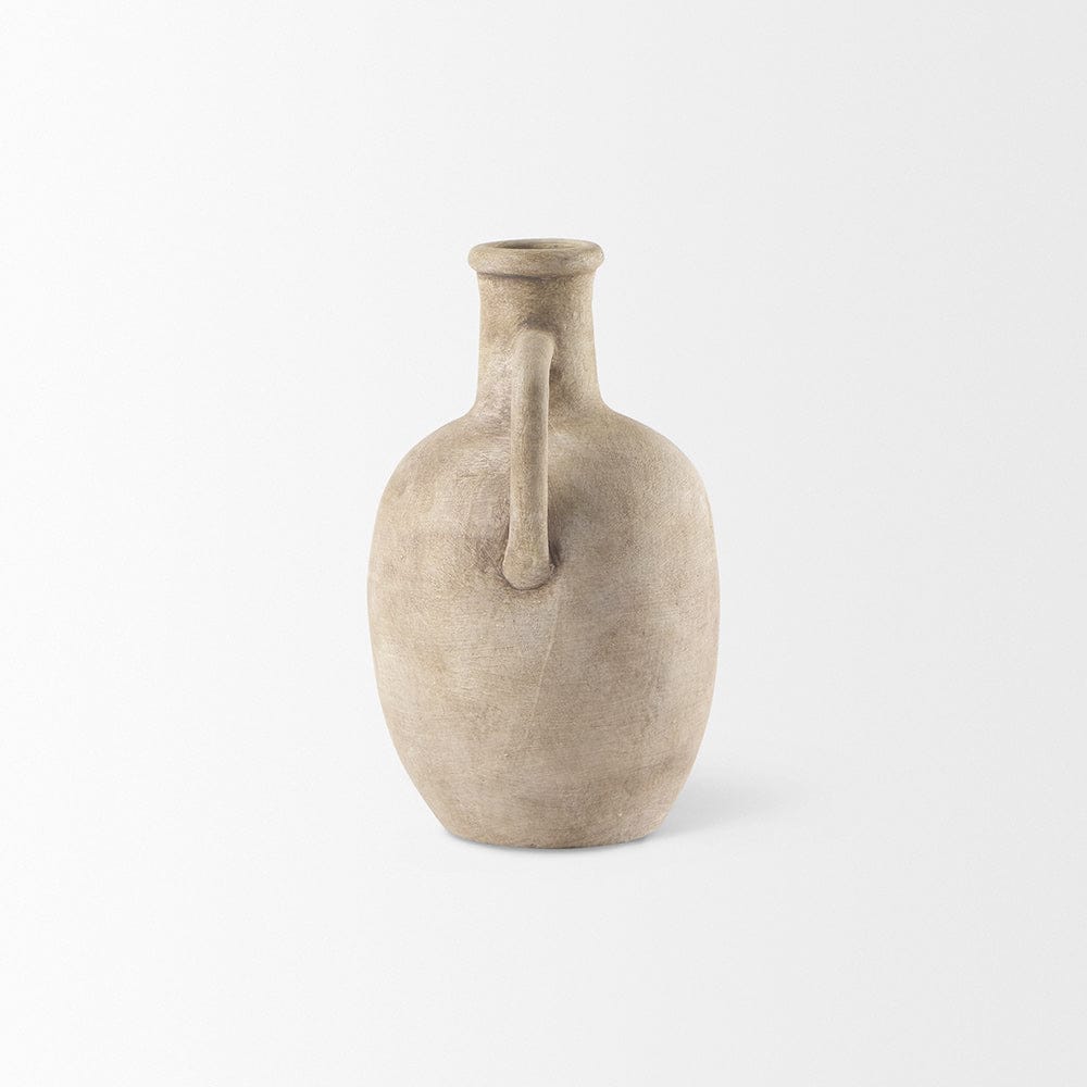 Mercana - Zenni 5.3L x 5.3W x 9.3H Warm Beige Ceramic Vase - 69804 view 4