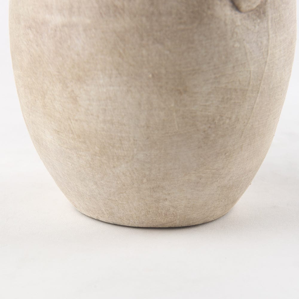 Mercana - Zenni 5.3L x 5.3W x 9.3H Warm Beige Ceramic Vase - 69804 view 7