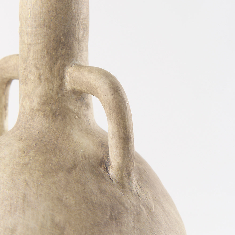 Mercana - Zenni 6.1L x 6.1W x 12.0H Warm Beige Ceramic Vase - 69805 view 6