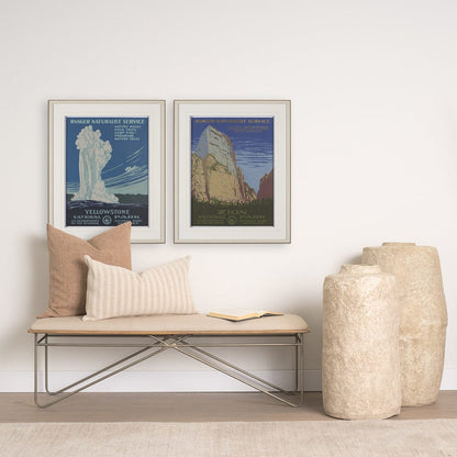 Mercana - Zion National Park by The Vinatage Collection a Framed Art Print Matted under Glass - 15282 view 8