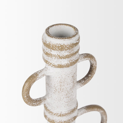 Mercana - Ziva Large Distressed White Metal Sculptural Object - 70535 view 5