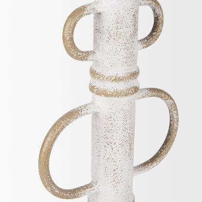 Mercana - Ziva Large Distressed White Metal Sculptural Object - 70535 view 6