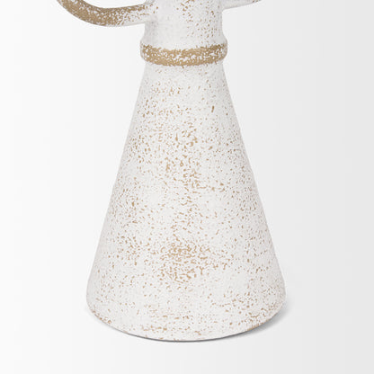 Mercana - Ziva Large Distressed White Metal Sculptural Object - 70535 view 7