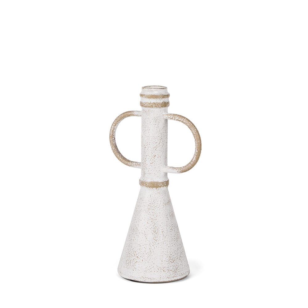 Mercana - Ziva Small Distressed Wall White Metal Sculptural Object - 70534 view 1
