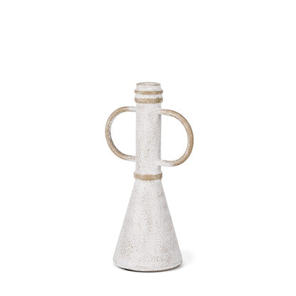 Mercana - Ziva Small Distressed Wall White Metal Sculptural Object - 70534 view 1