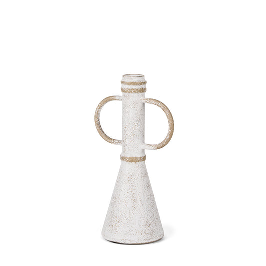 Mercana - Ziva Small Distressed Wall White Metal Sculptural Object - 70534 view 1