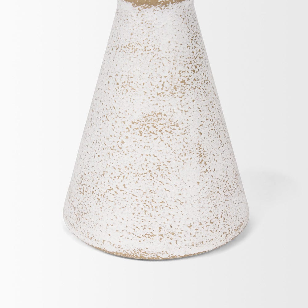 Mercana - Ziva Small Distressed Wall White Metal Sculptural Object - 70534 view 7