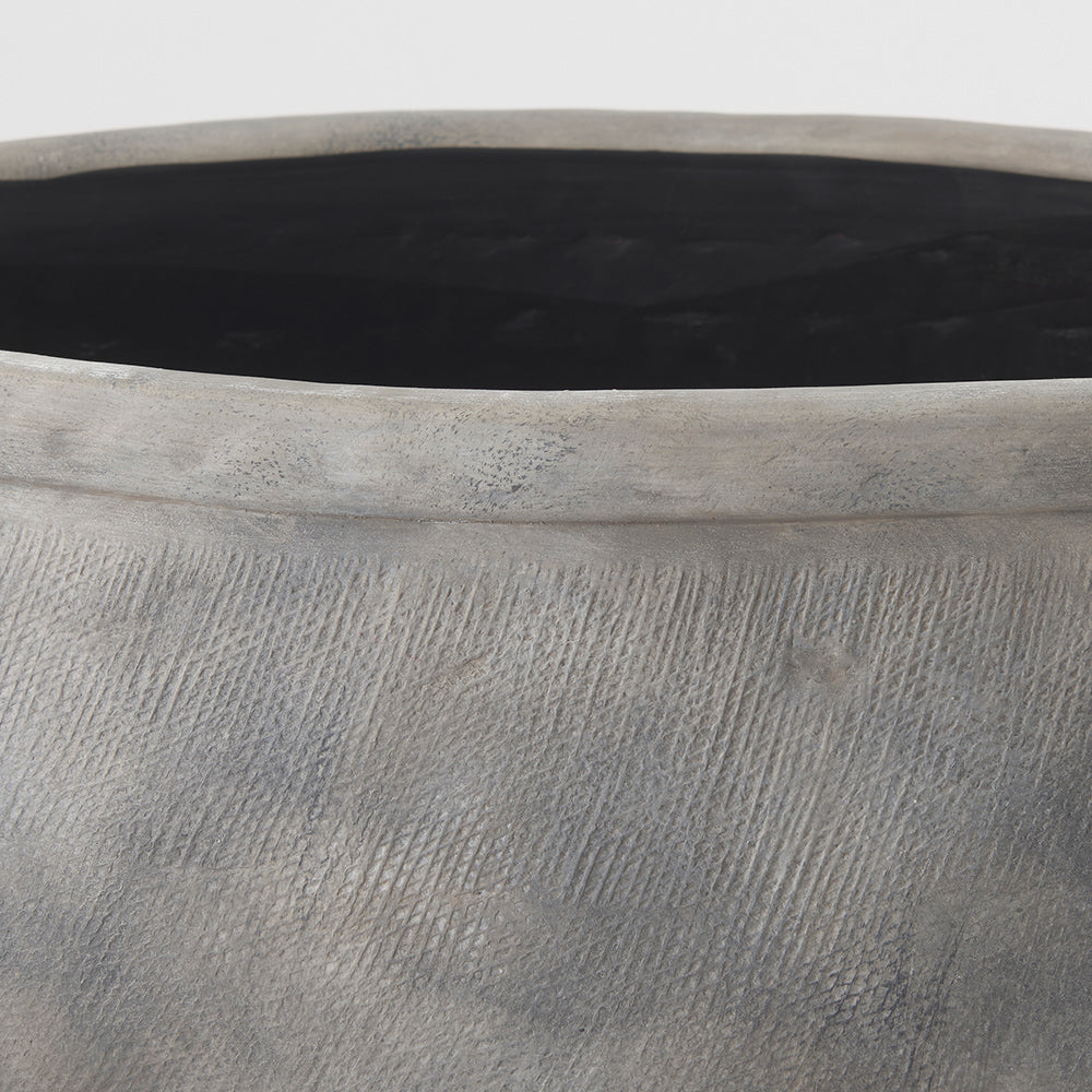 Mercana - Zuma 27.2L x 18.1W x 24.4H Light Gray Ceramic Floor Vase - 69797_CLOSEOUT view 5