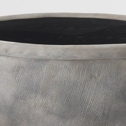 Mercana - Zuma 27.2L x 18.1W x 24.4H Light Gray Ceramic Floor Vase - 69797_CLOSEOUT view 5