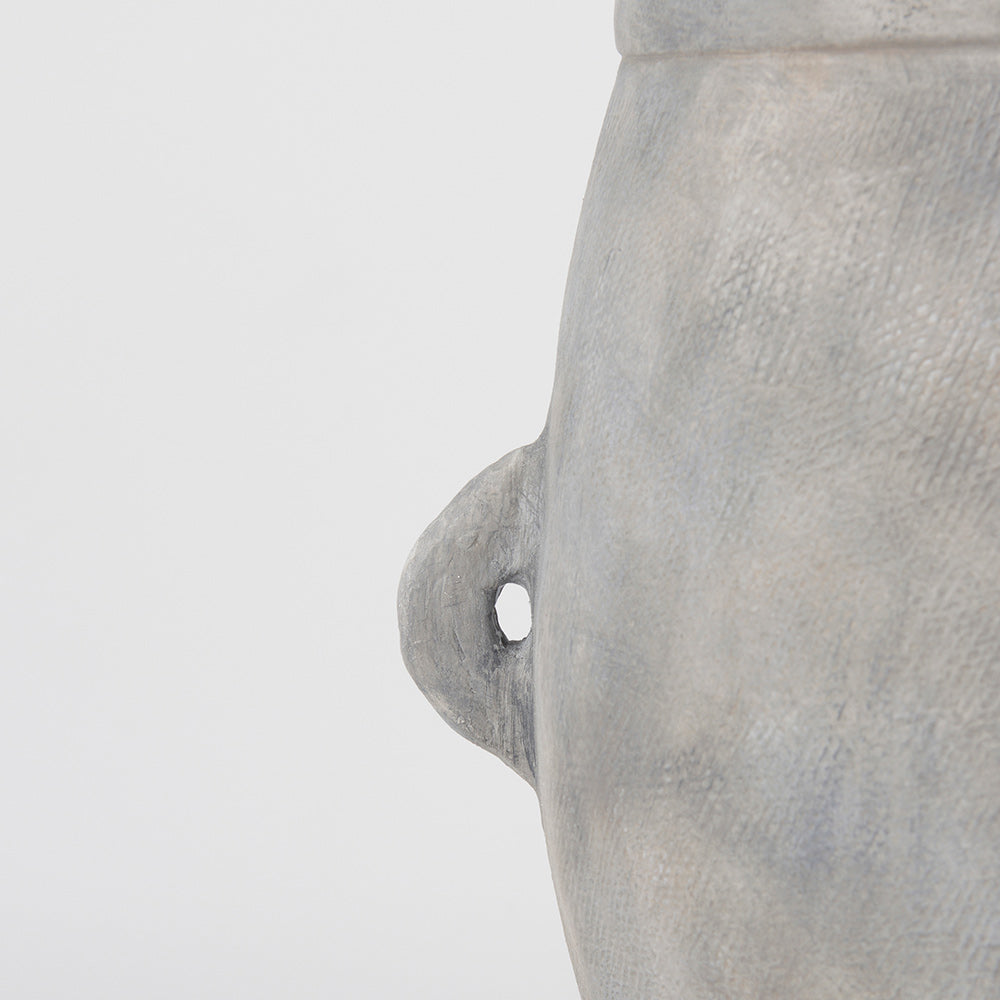 Mercana - Zuma 27.2L x 18.1W x 24.4H Light Gray Ceramic Floor Vase - 69797_CLOSEOUT view 7