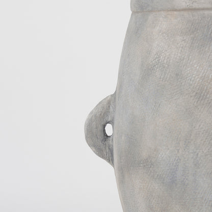 Mercana - Zuma 27.2L x 18.1W x 24.4H Light Gray Ceramic Floor Vase - 69797_CLOSEOUT view 7