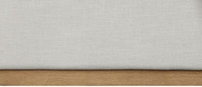 Meridian Furniture - Alfie Cream Linen Textured Fabric Queen Bed - AlfieCream-Q veiw 7