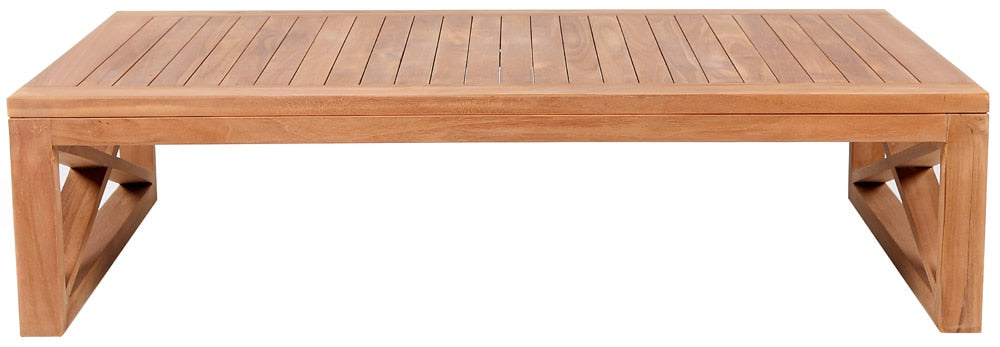 Meridian Furniture - Anguilla Natural Teak Outdoor Coffee Table - 352-CT veiw 3